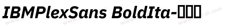 IBMPlexSans BoldIta字体转换